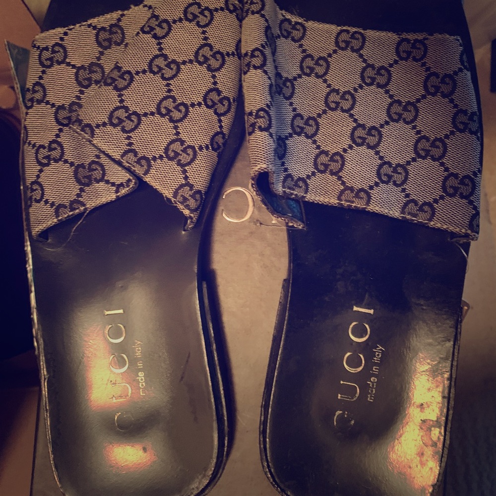 Men’s Gucci Monogram Slides